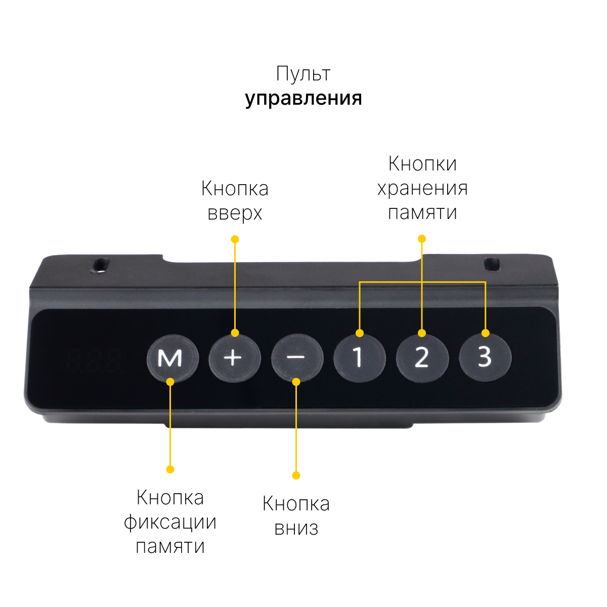 Подстолье с регулировкой высоты SR2, черный