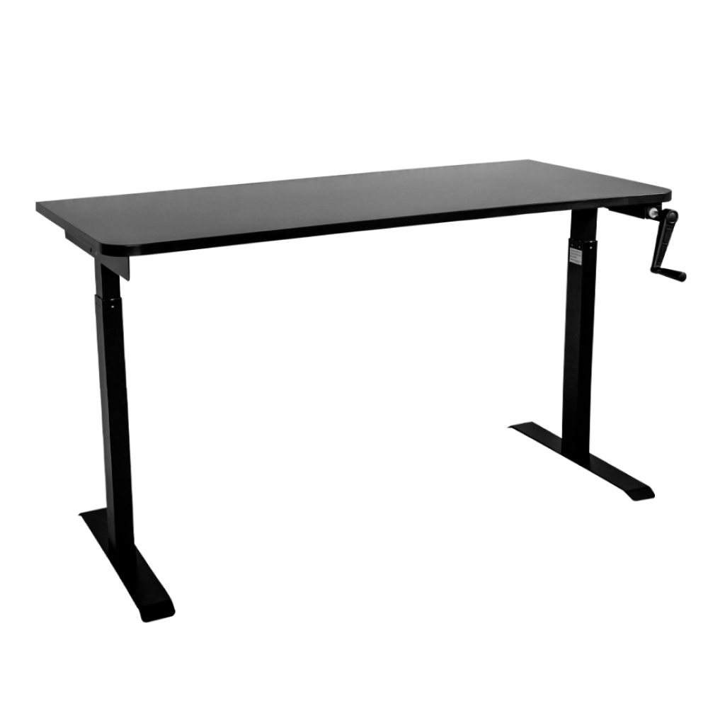 Стол с регулировкой высоты M1 черный/ЛДСП черный, 160x70