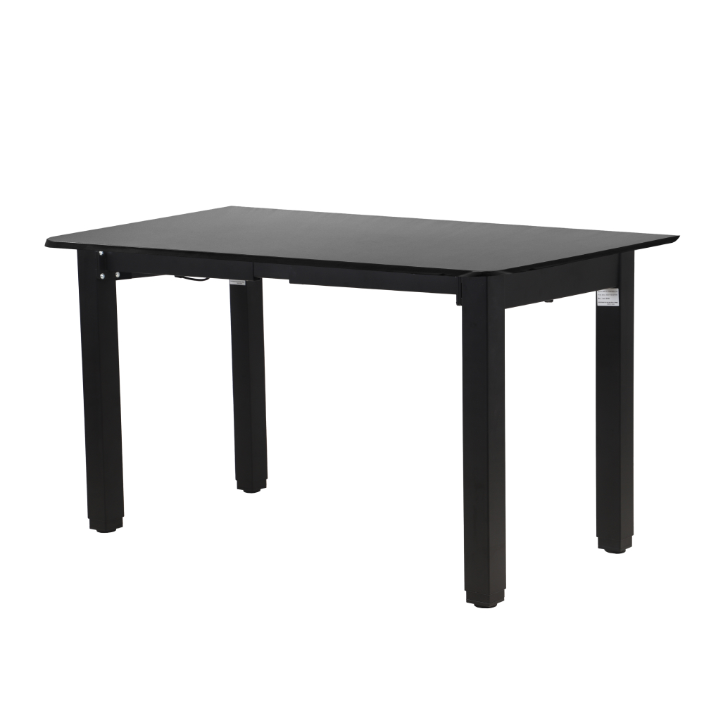 Стол с регулировкой высоты 4S2 черный/ЛДСП черный, 160x70