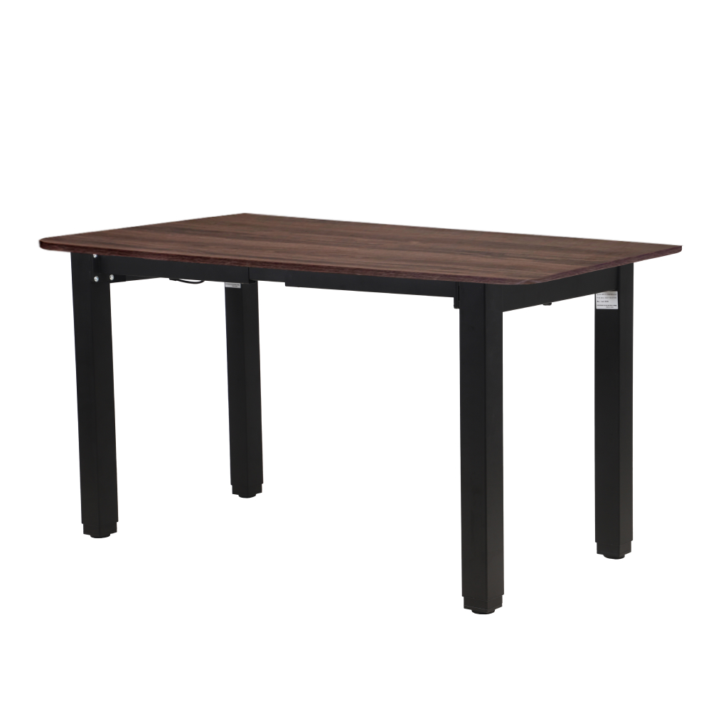 Стол с регулировкой высоты 4S2 черный/ЛДСП коричневый дуб, 160x70