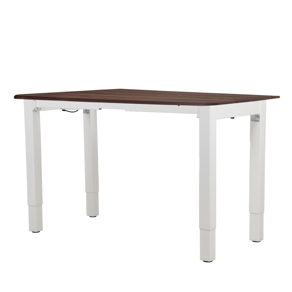Стол с регулировкой высоты 4S2 белый/ЛДСП коричневый дуб, 160x70
