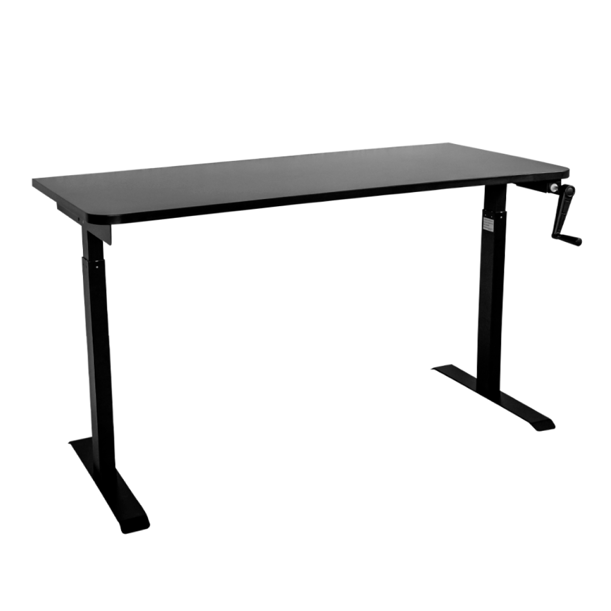 Стол с регулировкой высоты M1 черный/ЛДСП черный, 180x80