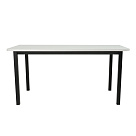 Стол офисный ST45 черный/ЛДСП белый, 160x70