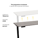 Стол с регулировкой высоты SR2 черный/ЛДСП дуб бежево-серый, 140x60