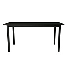 Стол офисный ST45 черный/ЛДСП черный, 140x80