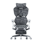 Кресло игровое LuxAlto X5 PRO-301 с подставкой для ног, Серое