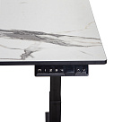 Стол с регулировкой высоты 2A3L LOW черный/HPL мрамор, 120x80