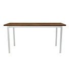 Стол офисный ST45 белый/ЛДСП коричневый дуб, 160x70