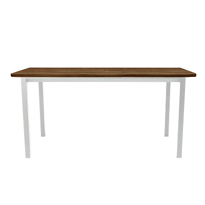 Стол офисный ST45 белый/ЛДСП коричневый дуб, 160x70