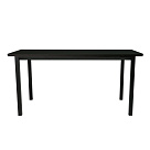 Стол офисный ST45 черный/ЛДСП черный, 180x80