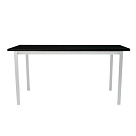 Стол офисный ST45 белый/ЛДСП черный, 140x80