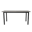 Стол офисный ST45 черный/ЛДСП дуб бежево-серый , 160x70