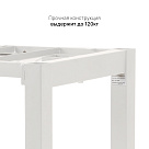 Стол с регулировкой высоты 4S2 белый/ЛДСП черный, 160x70