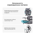 Кресло игровое LuxAlto X5 PRO-301 с подставкой для ног, Серое