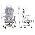 Кресло игровое XIAOQI X5S-F с подставкой для ног, серый