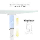 Стол с регулировкой высоты 2AR2 белый/ЛДСП черный, 180x80