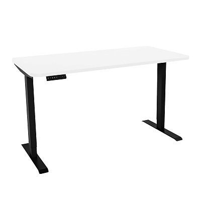 Стол с регулировкой высоты SR2 черный/белый ЛДСП 160х70