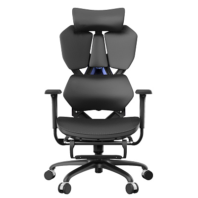 Кресло игровое XIAOQI X5S-F с подставкой для ног, чёрный