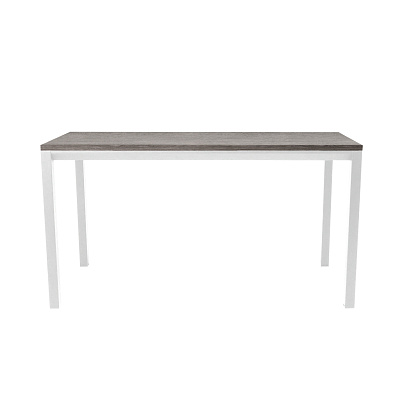 Стол офисный ST45 белый/ЛДСП дуб бежево-серый , 140x80