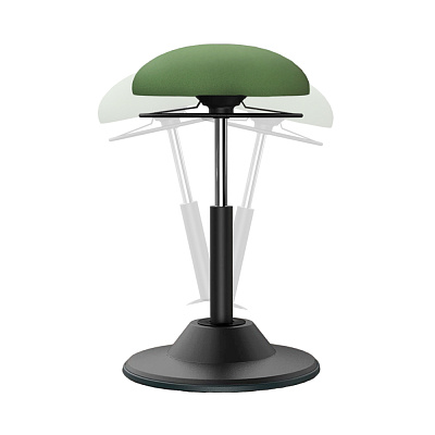 Стул динамический для работы сидя или стоя LuxAlto R05-G, зеленый