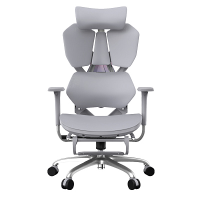 Кресло игровое XIAOQI X5S-F с подставкой для ног, серый