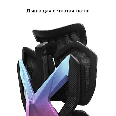 Кресло игровое XIAOQI X5S-F с подставкой для ног, чёрный