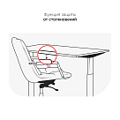 Стол с регулировкой высоты SR2 черный/дуб коричневый ЛДСП 160х70