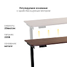 Стол с регулировкой высоты E6 черный/ЛДСП коричневый дуб, 140x60